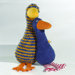 Lana Goose Organic Stuffed Animal in Blue