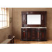 72" Double Bathroom Vanity with Hutch