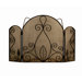 3 Panel Wrought Iron Fireplace Screen