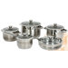 Gourmet Chef Stainless Steel 10-Piece Cookware Set