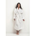 Velour Robe Shawl Collar
