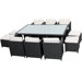 Reversal Outdoor 11 Piece Dining Set with Cushions