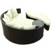 Taiji Outdoor Daybed with Ottoman with Cushions