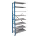 H-Post High Capacity Shelving 8 Adjustable Shelves Add-on Unit Open Style with Sway Braces