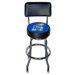 NCAA - Chrome Swivel Barstool With Backrest