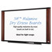 Melamine Dry Erase Board, 48 X 36