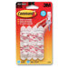 Command Hooks, Mini , 1/2lb. Capacity, 6 Hooks/8 Strips