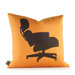 Modern Classics 1956 Pillow in Sunshine and Chocolate
