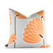 Aequorea Lotus Pillow in Silver and Sunshine