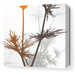 Morning Glory Prairie Stretched Wall Art in Rust and Charcoal