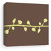 Sprout Stretched Wall Art in Chocolate