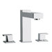 J12 Bath Series Two Lever Handle Roman Tub Faucet with Linear Matched Spout
