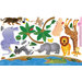Peel and Play Jungle Wall Play Set