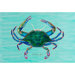 Coastal  Blue Crab Door Mat