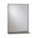 Steel Inter-Lok Angle Frame Mirror with Shelf, 18" x 36"
