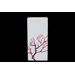 White Japanese Cherry Tree Accent Kye Ceramic Vase in Blooming Branches Finish