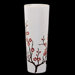 Ceramic Vase White with Cherry Blossom Accent