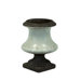 12" White Ceramic Vase