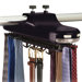 Revolving Motorized Lighted Tie and Belt Rack Hooks Organizer