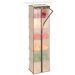 Natural Canvas Storage Faux Leather Trim 6 Shelf Sweater