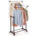 Free Standing Storage Flared Double Garment Rack