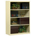 4 Shelf Bookcase, w/Glass Doors, Sand