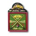 Hand-Carved Billiards Sign