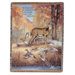 Fur Feathers and Fall Verse Tapestry Throw
