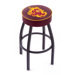 NCAA Single Ring Swivel Barstool with Black Base 