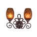 Amelie Two Light Bath Vanity in Tortoise Shell