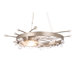 Galaxy 12 Light Semi Flush Mount
