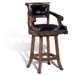 Windsor Swivel Bar Stool in Distressed Medium Oak