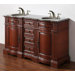 58" Solid Wood Double Sink Vanity