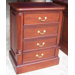 Mahogany 4 Drawer Tall Filing Chest in Mahogany