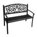 Scroll Metal Garden Bench