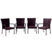 Outdoor Wicker Bar Chair (Set of 4)