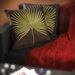 Embroidered Leaf Pillow (Set of 2)