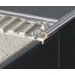 Anodized Aluminum Classic Stair Nose in Satin Silver