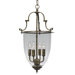 Bell Jar 4 Light Hanging Foyer Pendant