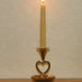 Saucer Base Heart Candlestick