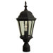 Straight Glass 1 Light Oudoor Post Lantern