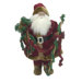 Traditional Standing Santa Holding Staff and Garland