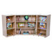 Three Section Folding Storage Unit