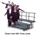 Four-Level Standing Choral Riser with Carpet