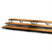 Three-Level Straight Riser with Hardboard Deck