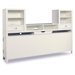 Lily Bedside Console in Eggshell White