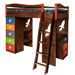 Star Rocket Twin Loft Bed with Desk and Storage