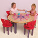 Little Girl Tea Set Kids' 5 Piece Table and Chair Set