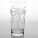 Palm Tree 15 Oz Cooler Glass (Set of 4)