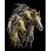 Horses Art Engraving